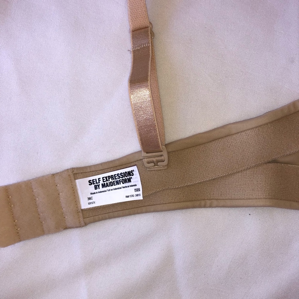 Self Expressions By Maidenform 36c B37 Beige Bra - image 4